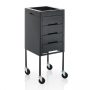 Slide trolley with drawers - Black